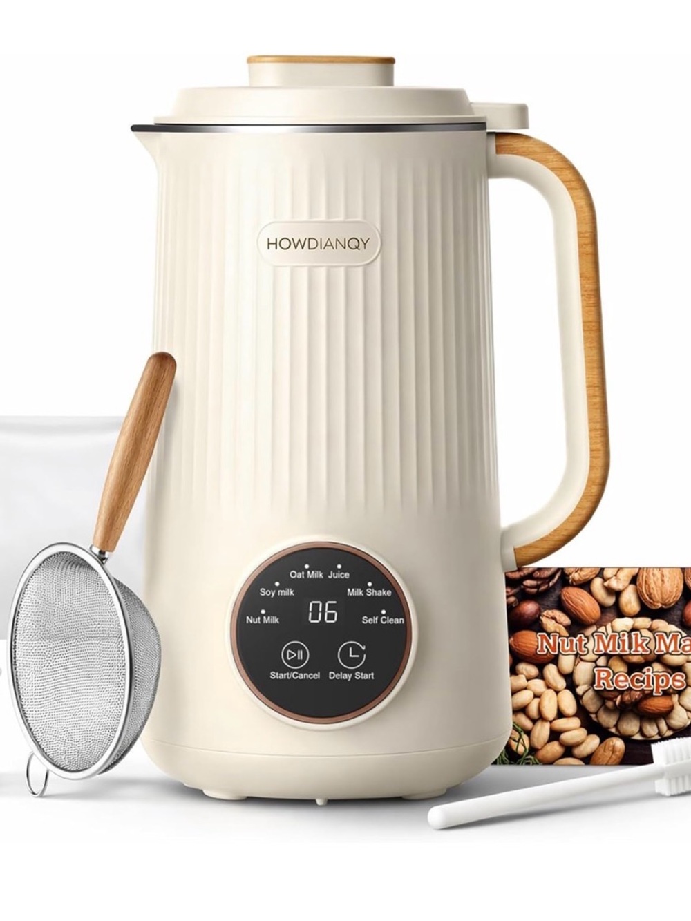HDQ 2026 Nut Milk Maker Machine, 32oz All-in-1: Multifunctional